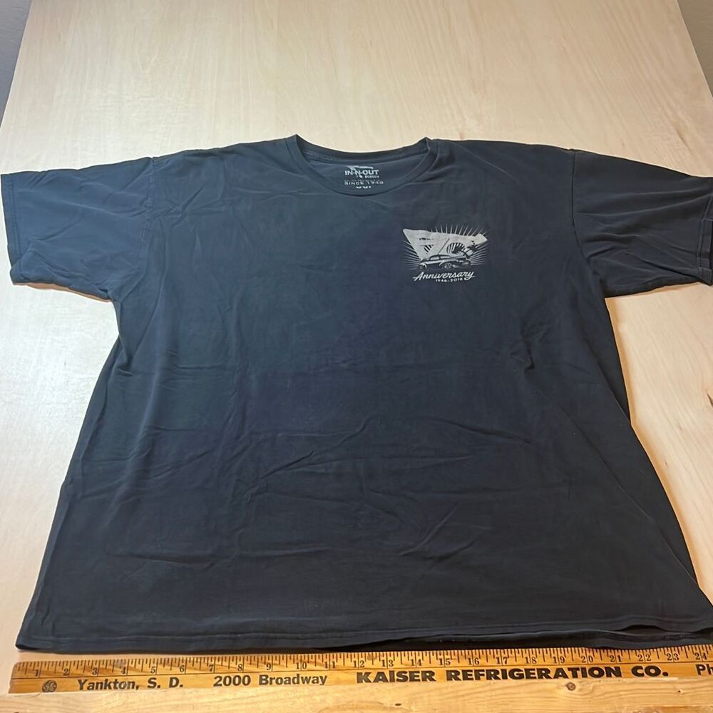 In N‎ Out Burger 70th Anniversary Shirt Mens XXL  Graphic Promo Tee Black